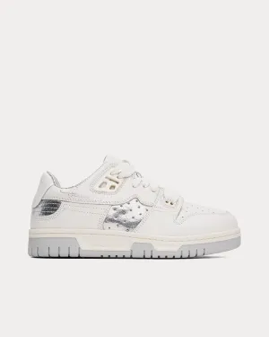 08sthlm Basketball White / Silver Low Top Sneakers