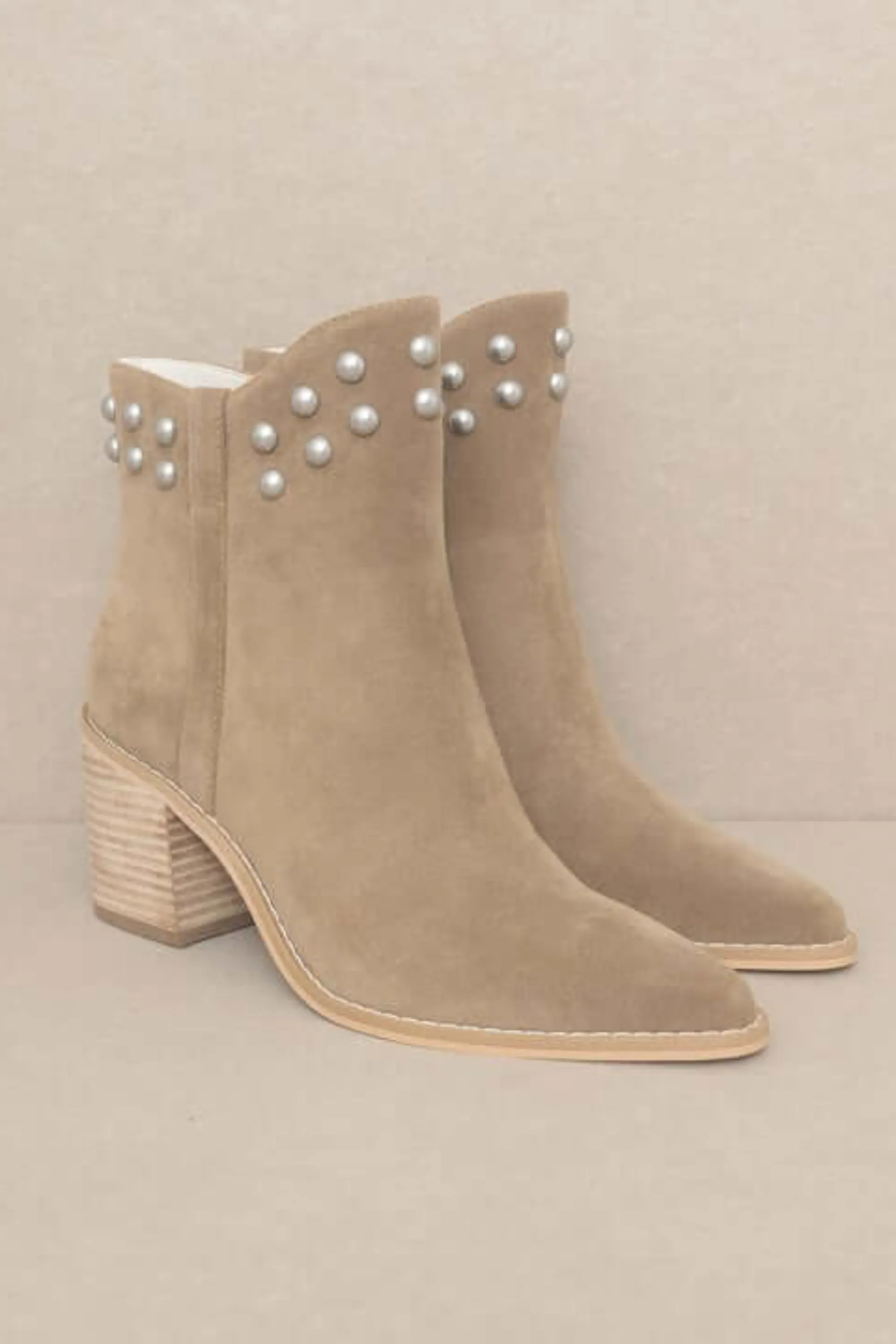 Alofi Studded Collar Booties