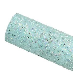 AQUA STUDDED - Chunky Glitter
