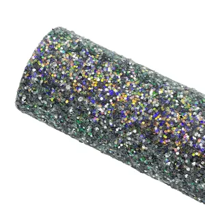 BLACK STUDDED - Chunky Glitter