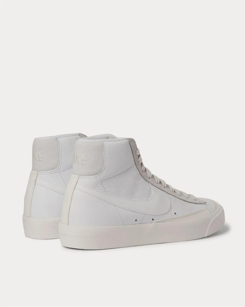 Blazer Mid '77 Vintage Suede-Trimmed Leather High-Top  White low top sneakers