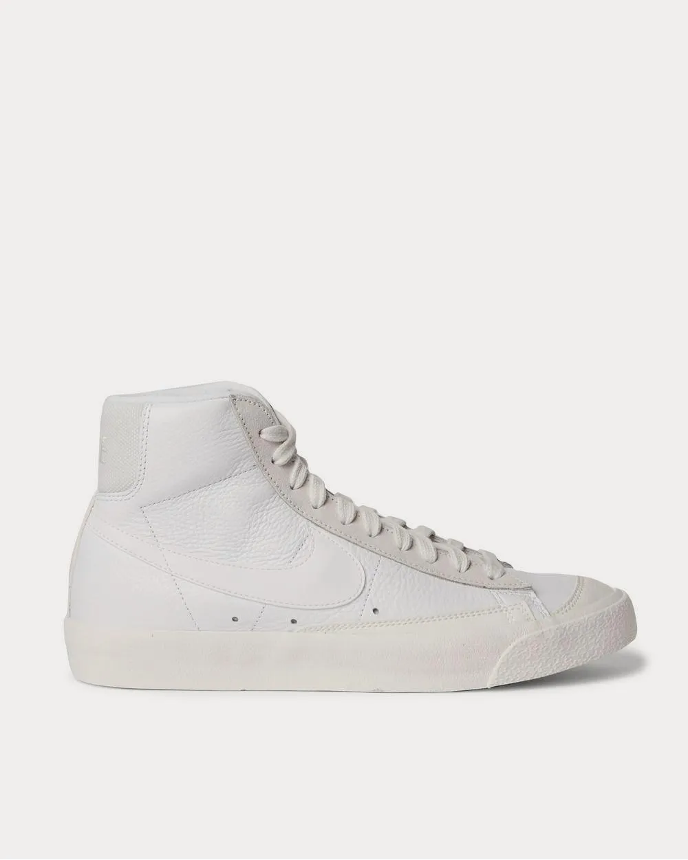 Blazer Mid '77 Vintage Suede-Trimmed Leather High-Top  White low top sneakers