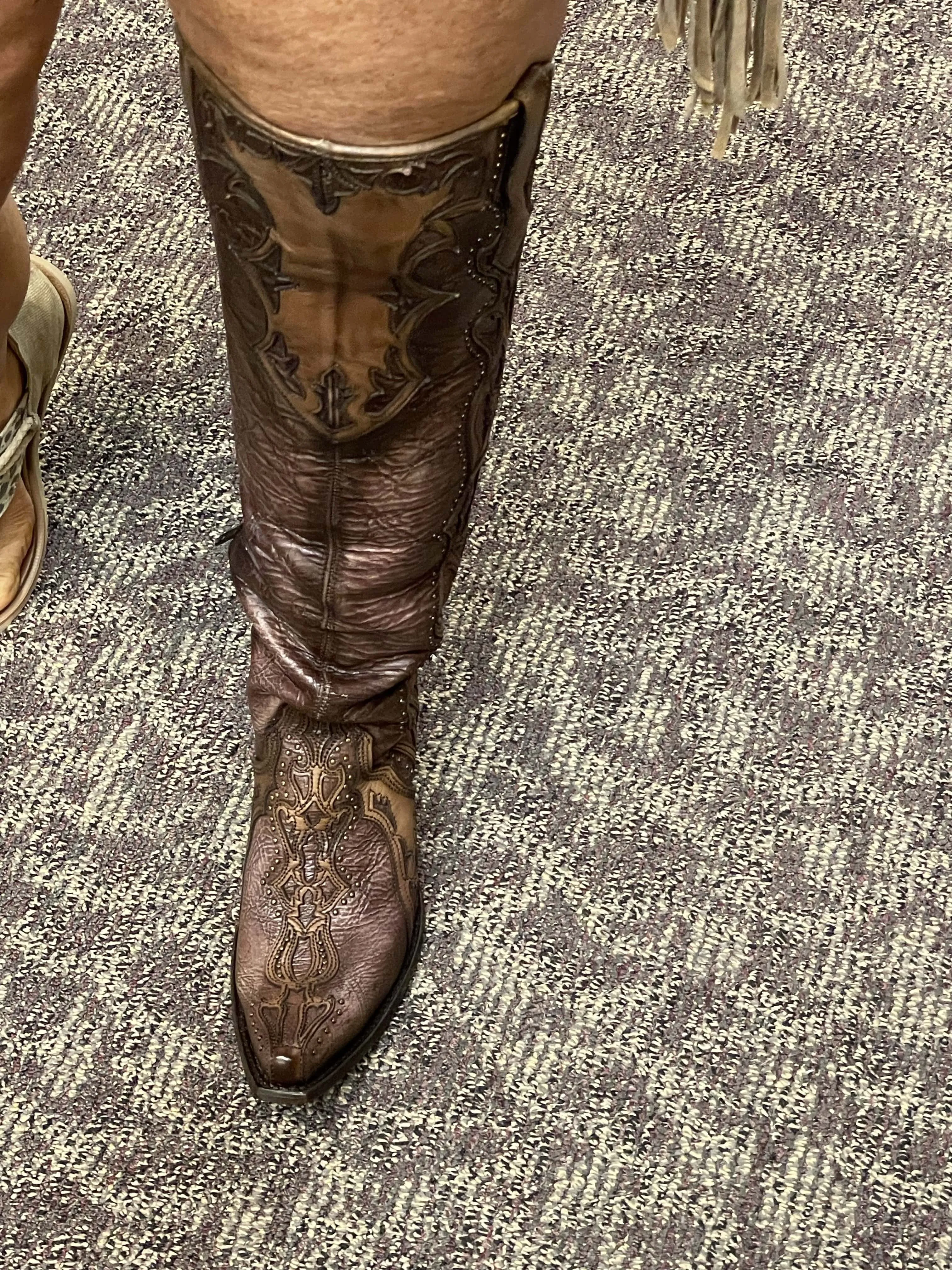 Corral Chocolate Overlay & Embroidered Western Boots