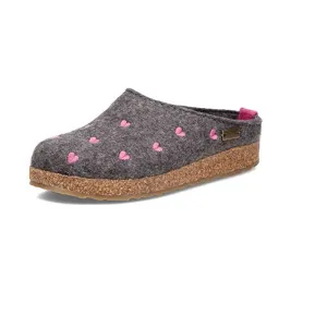 HAFLINGER Cuoricini Clog - Grey, 39