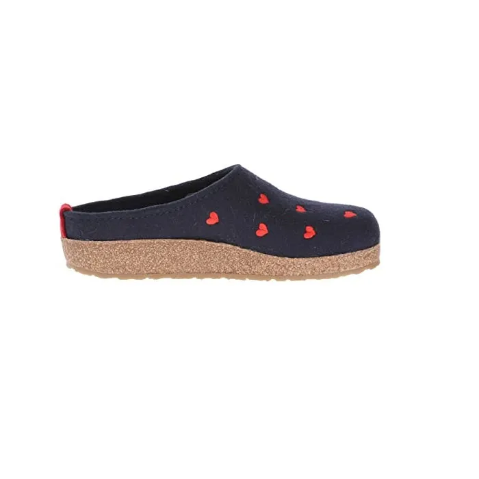 HAFLINGER Women's, Cuoricini Clog Navy