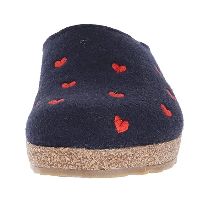 HAFLINGER Women's, Cuoricini Clog Navy