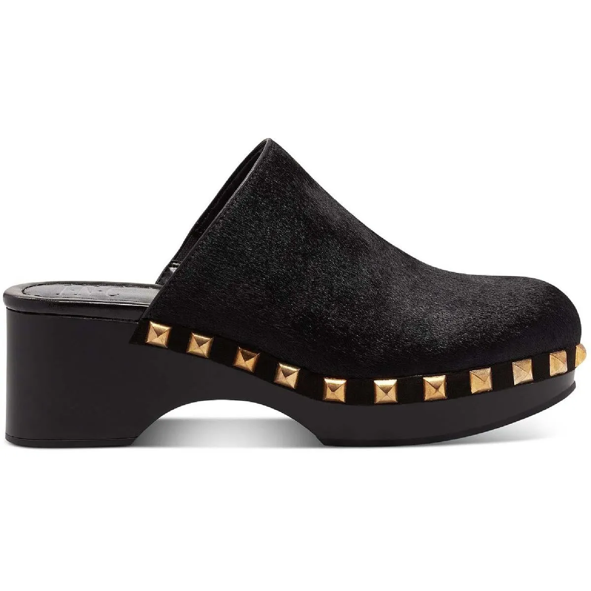 INC Womens Cianna Calf Hair Closed Toe Mule Sandals