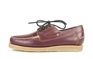 JD Fisk Mandala Burgundy Leather Oxford Burgundy