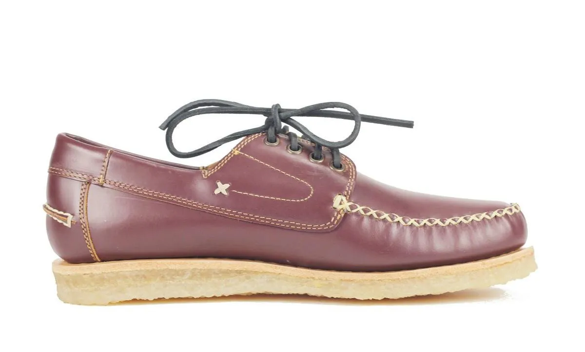 JD Fisk Mandala Burgundy Leather Oxford Burgundy