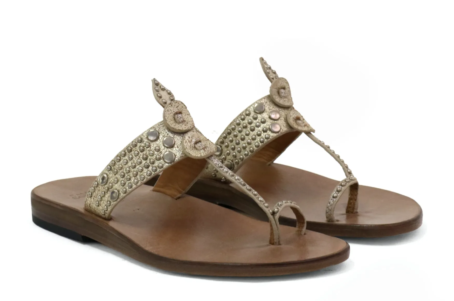 Karma Sandal | White Gold Sheen