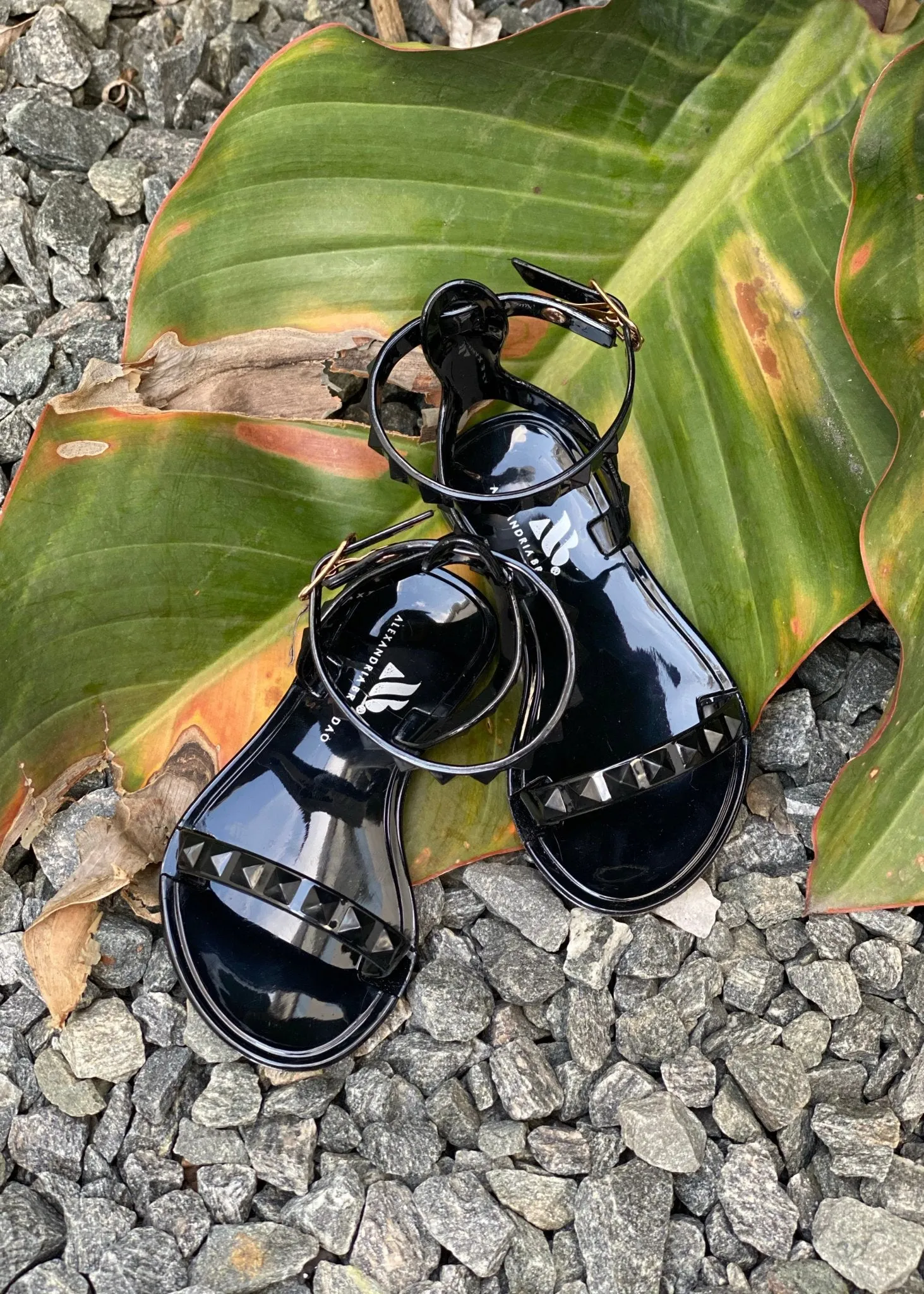 Kid's Aria Black Sandals