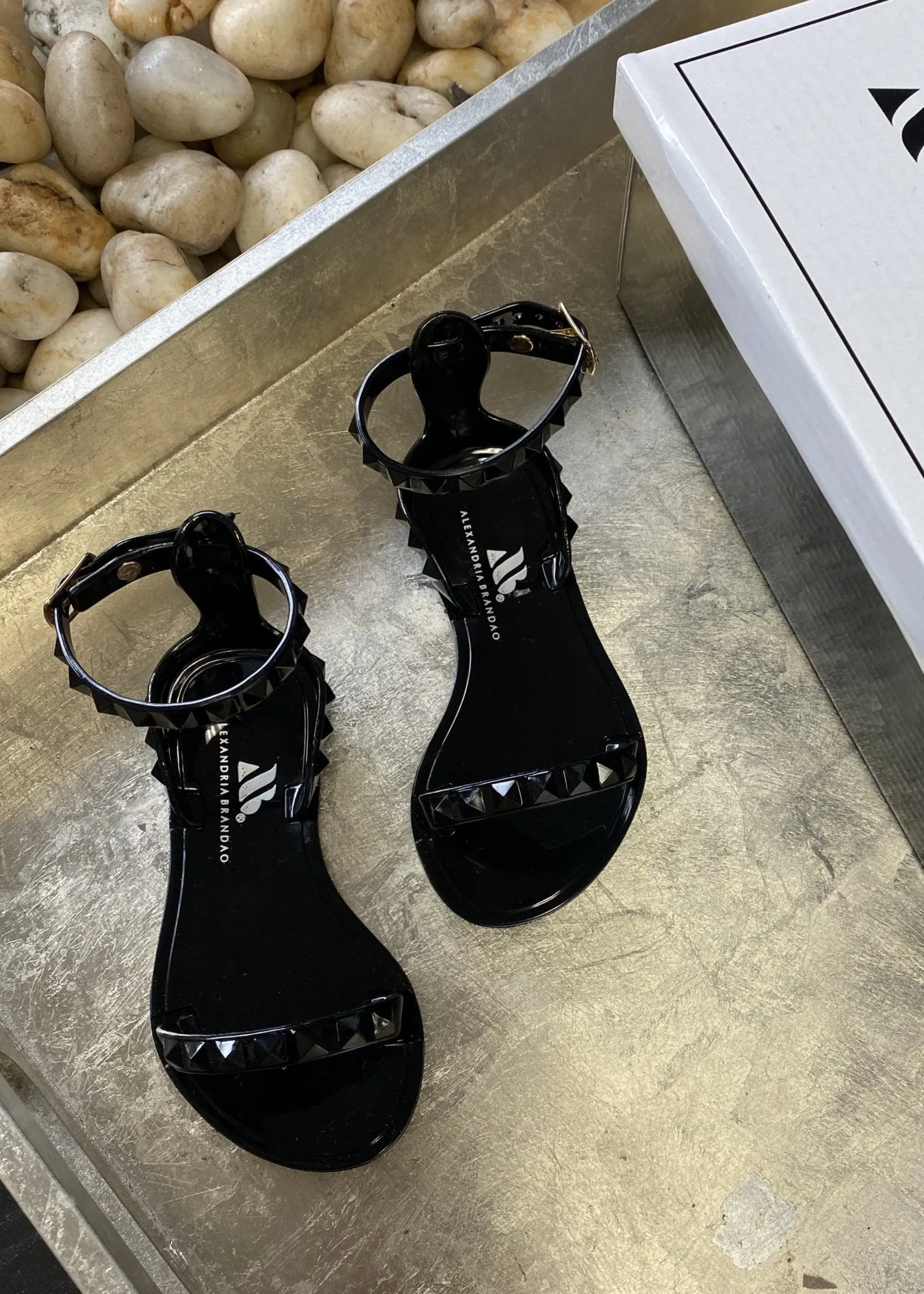 Kid's Aria Black Sandals