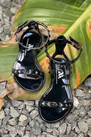 Kid's Aria Black Sandals