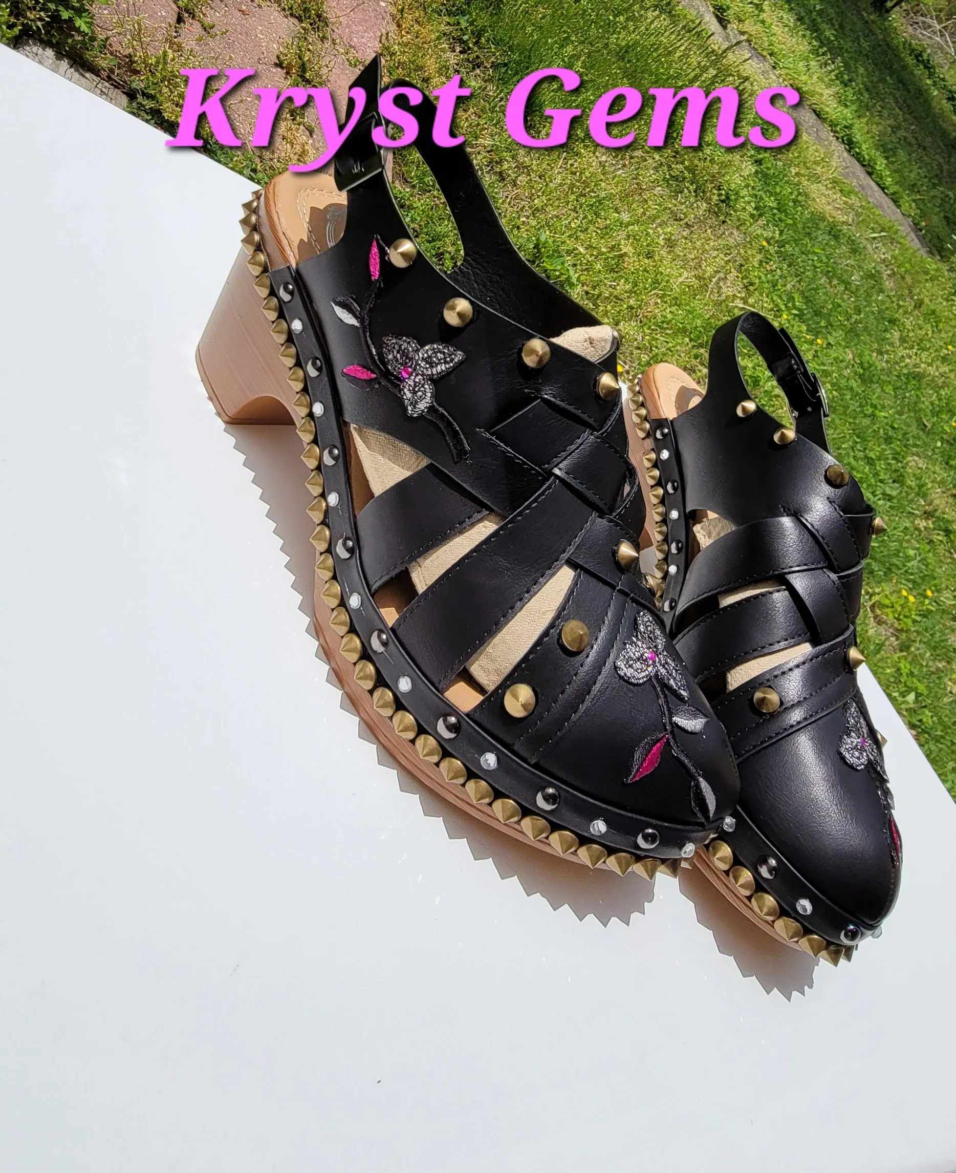 KrystGems Customized Platform Sandals