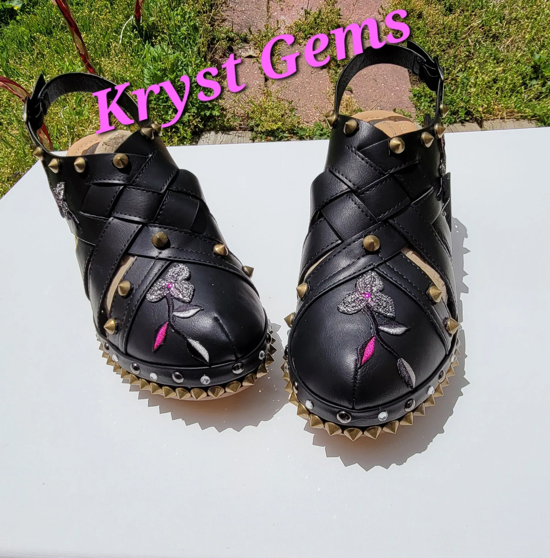 KrystGems Customized Platform Sandals