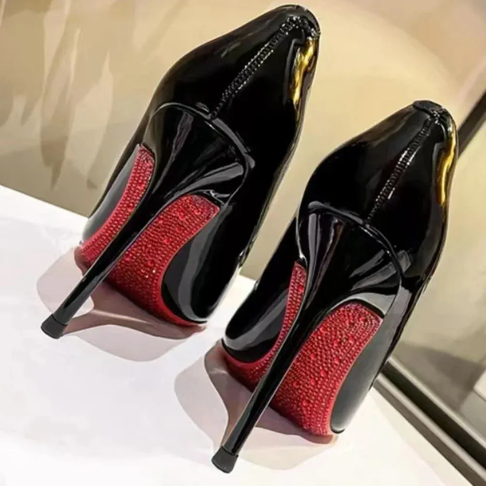 Ladies Shoes 2024 High Quality Slip-on Women's High Heels Fashion Shallow Party Pumps Women Sexy Pointed Toe Heels Women Zapatos