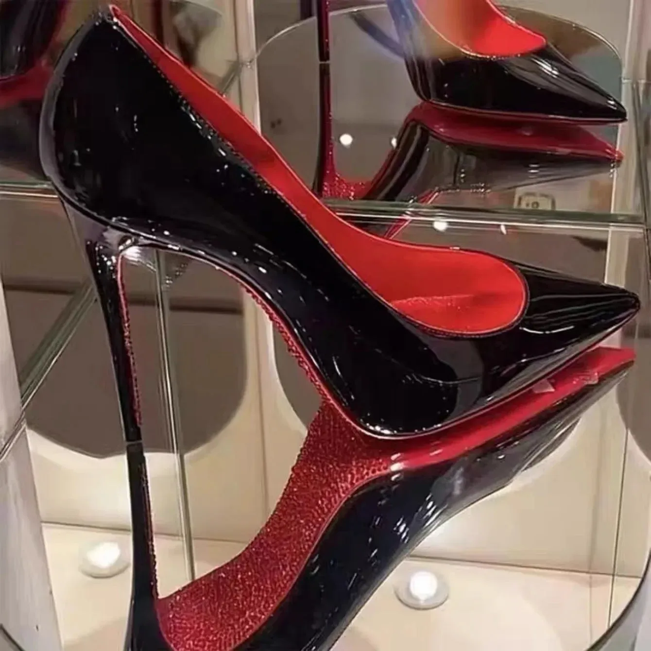 Ladies Shoes 2024 High Quality Slip-on Women's High Heels Fashion Shallow Party Pumps Women Sexy Pointed Toe Heels Women Zapatos