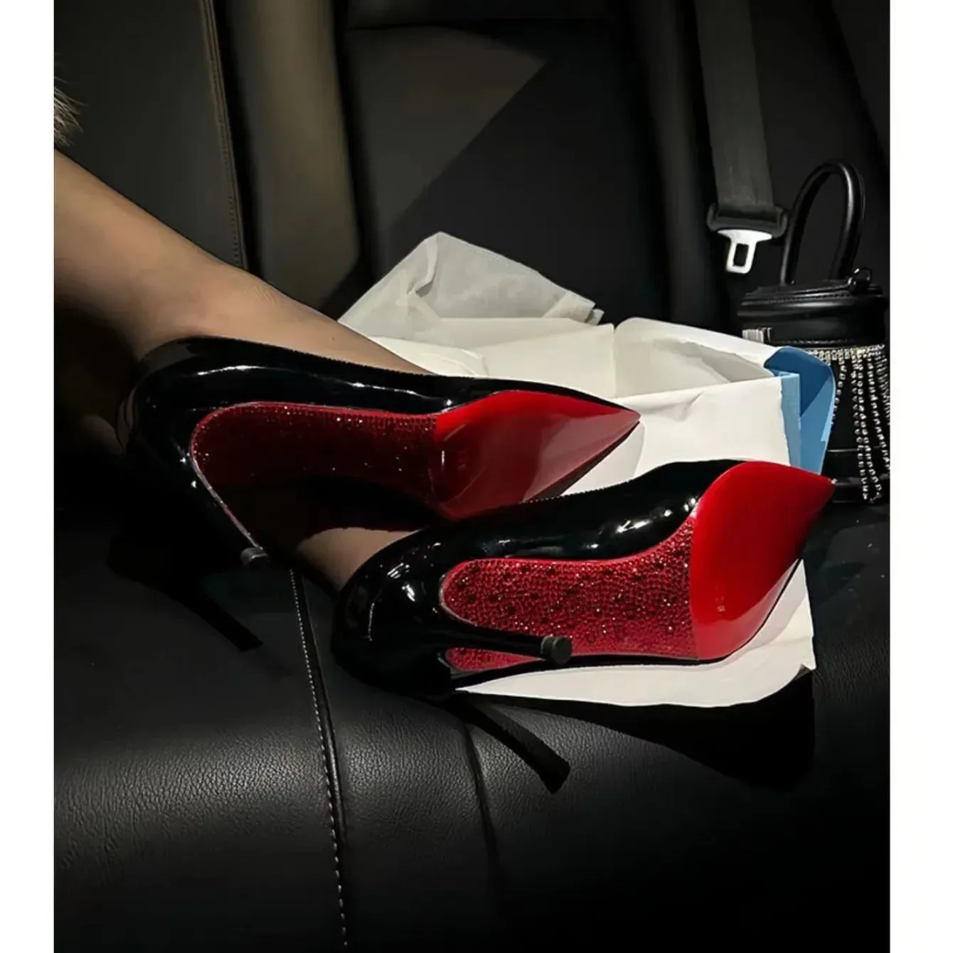 Ladies Shoes 2024 High Quality Slip-on Women's High Heels Fashion Shallow Party Pumps Women Sexy Pointed Toe Heels Women Zapatos