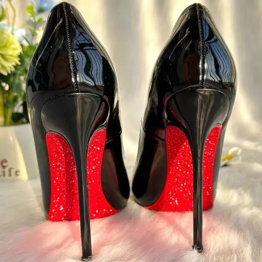 Ladies Shoes 2024 High Quality Slip-on Women's High Heels Fashion Shallow Party Pumps Women Sexy Pointed Toe Heels Women Zapatos