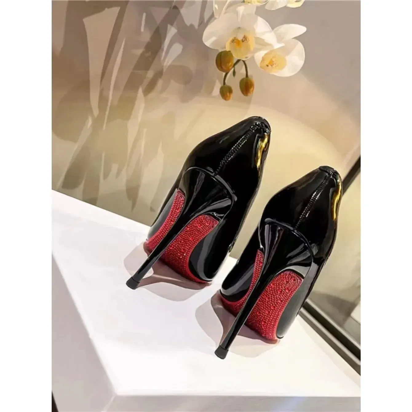 Ladies Shoes 2024 High Quality Slip-on Women's High Heels Fashion Shallow Party Pumps Women Sexy Pointed Toe Heels Women Zapatos