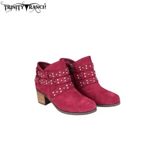LBT-003  Trinity Ranch Western Leather Suede Booties Studs Collection
