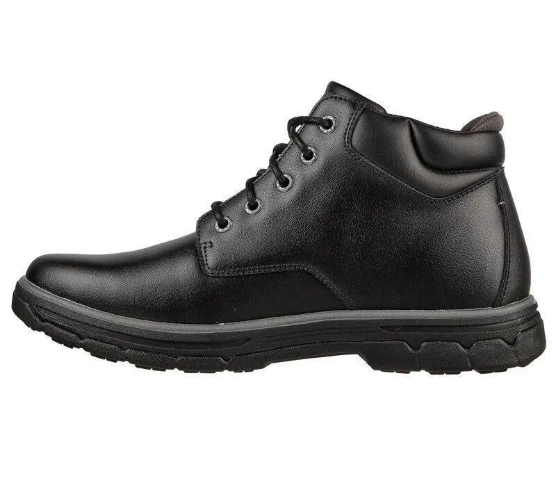Men's Wide Fit Skechers 204394 Segment 2.0 Brogden Boots - Black
