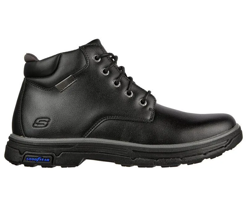 Men's Wide Fit Skechers 204394 Segment 2.0 Brogden Boots - Black