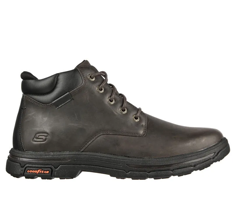 Men's Wide Fit Skechers 204394 Segment 2.0 Brogden Boots - Cocoa
