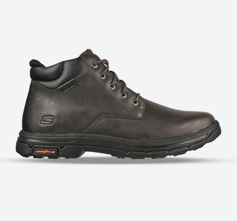 Men's Wide Fit Skechers 204394 Segment 2.0 Brogden Boots - Cocoa
