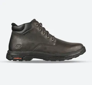 Men's Wide Fit Skechers 204394 Segment 2.0 Brogden Boots - Cocoa