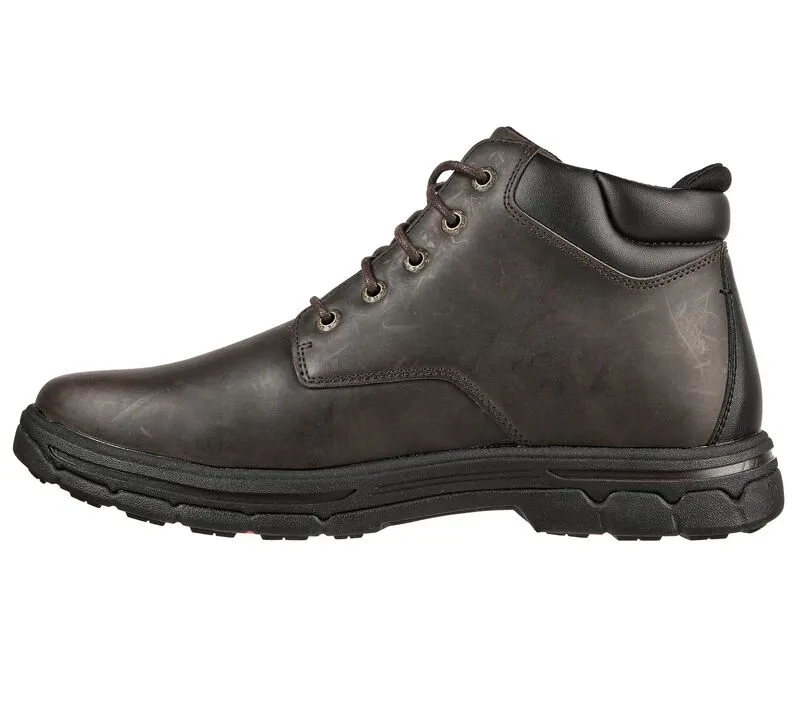 Men's Wide Fit Skechers 204394 Segment 2.0 Brogden Boots - Cocoa
