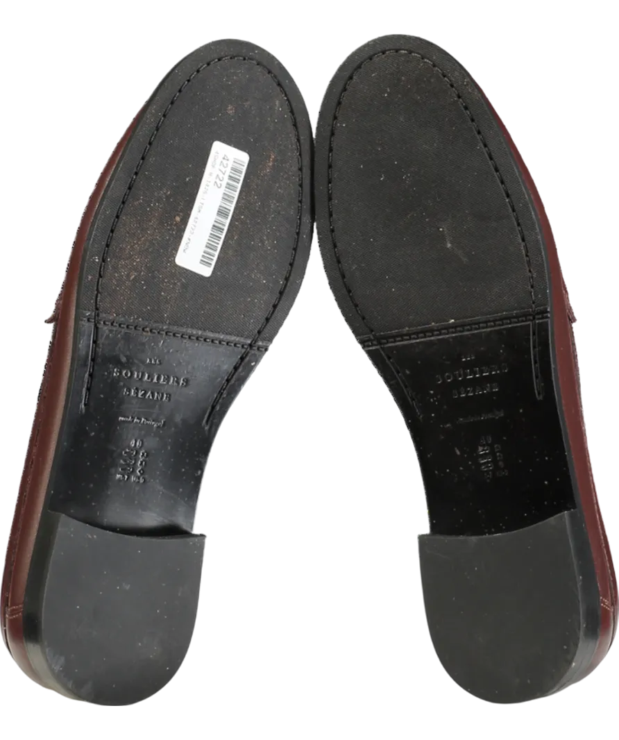 Sezane Brown Vicky Loafers  Smooth Chocolate UK 7 EU 40 👠