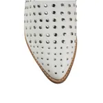 White Studded Mule