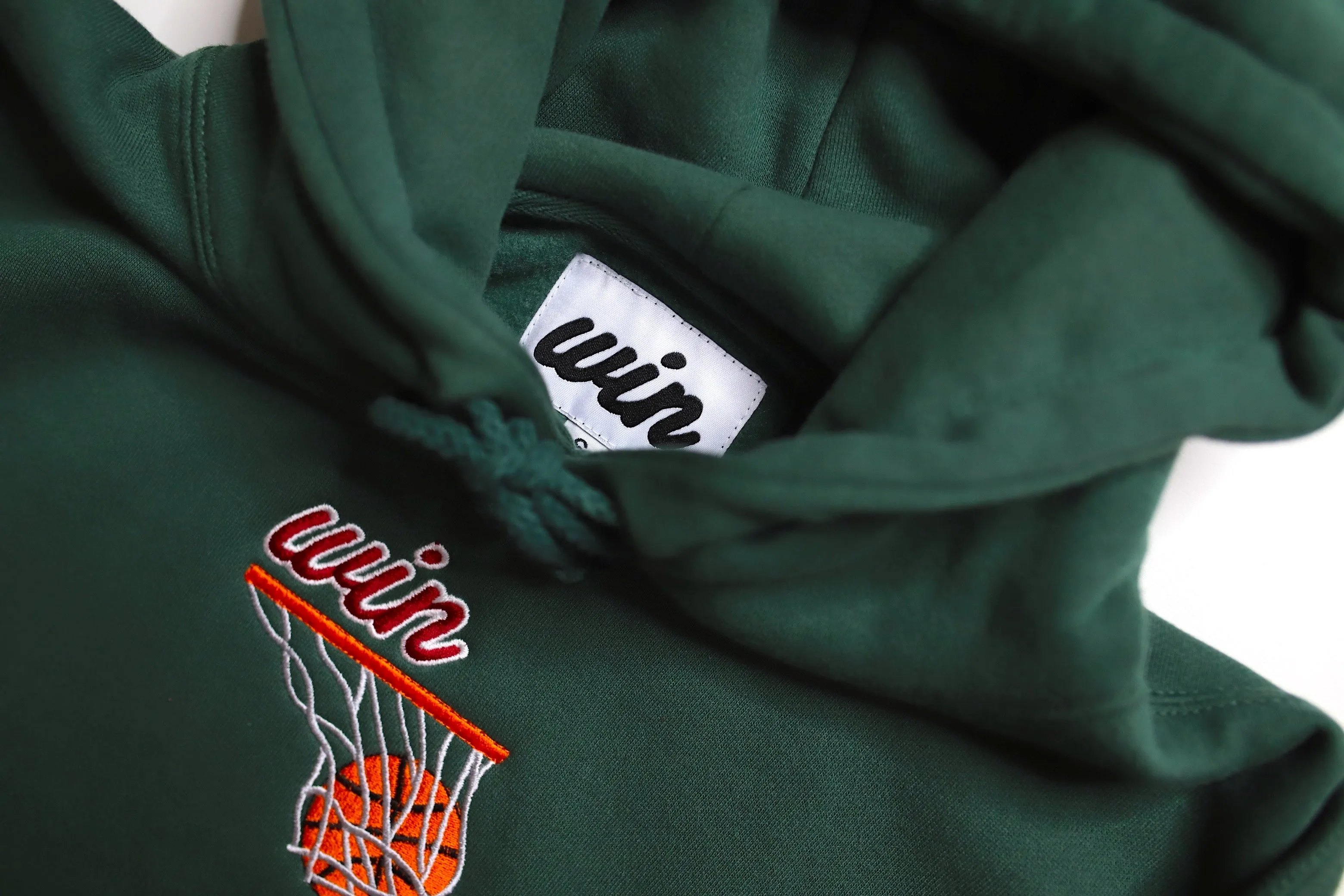 WIN "Swish" Hoodie - Forest Green