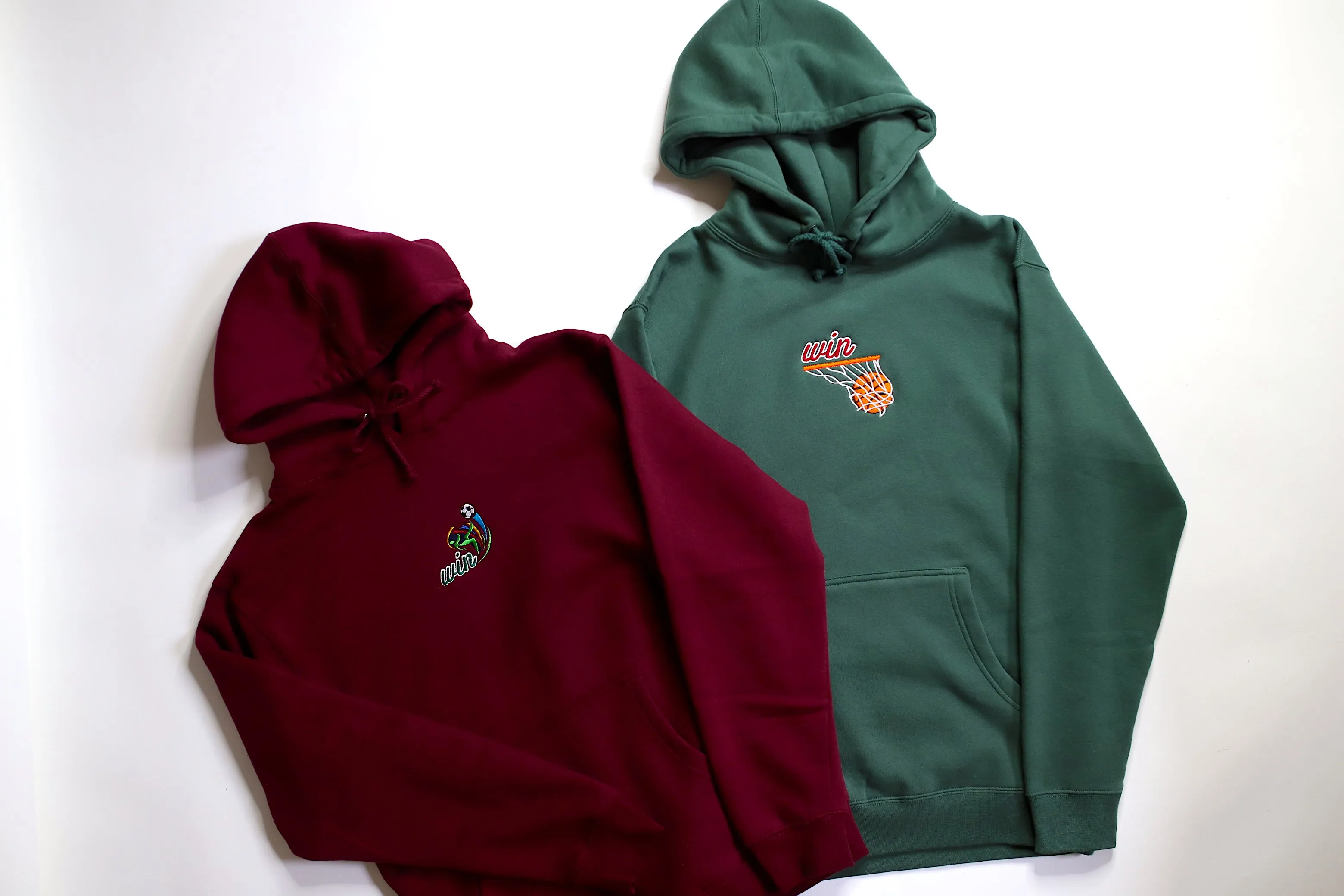 WIN "Swish" Hoodie - Forest Green