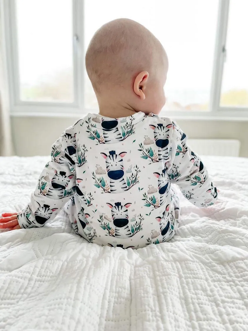 Zebra Zebedie Sleepsuit, Super Soft, Cute and Cosy for Day or Night