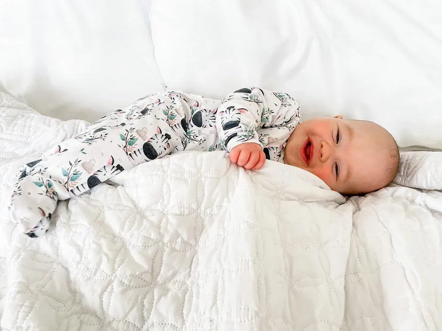 Zebra Zebedie Sleepsuit, Super Soft, Cute and Cosy for Day or Night