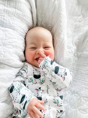 Zebra Zebedie Sleepsuit, Super Soft, Cute and Cosy for Day or Night